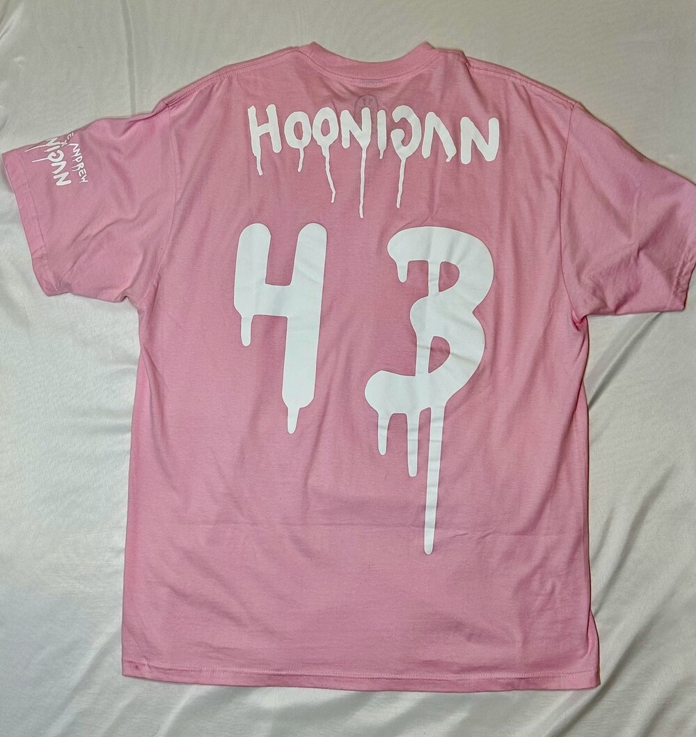 Trouble Andrew x Hoonigan Pink Graphic T-Shirt XL